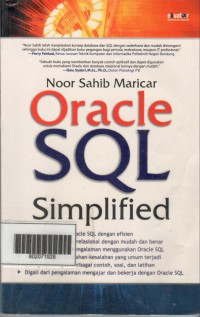 Image of Oracle SQL Simplified